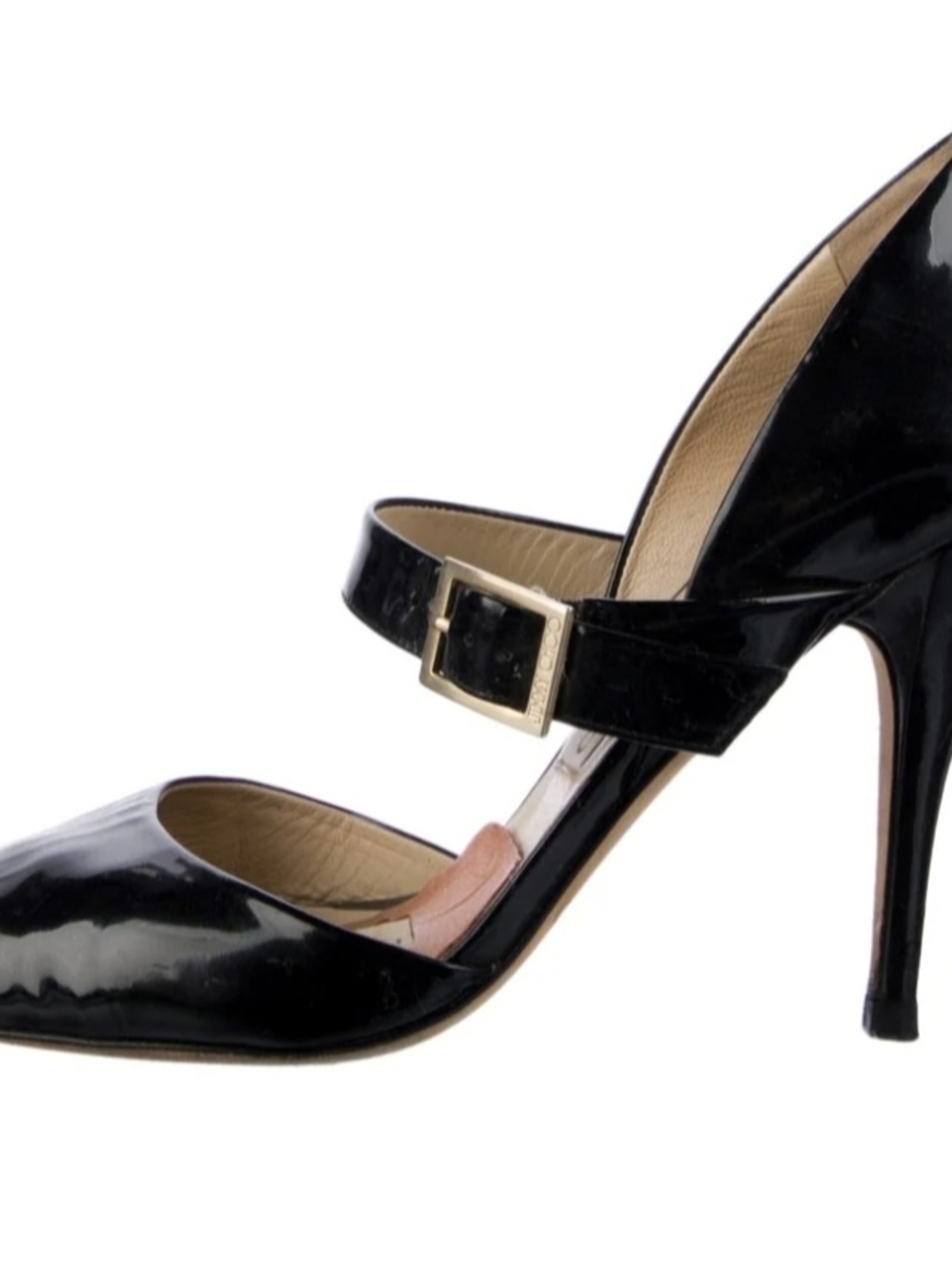 Jimmy Choo Black Patent Mary Jane Stiletto Pumps